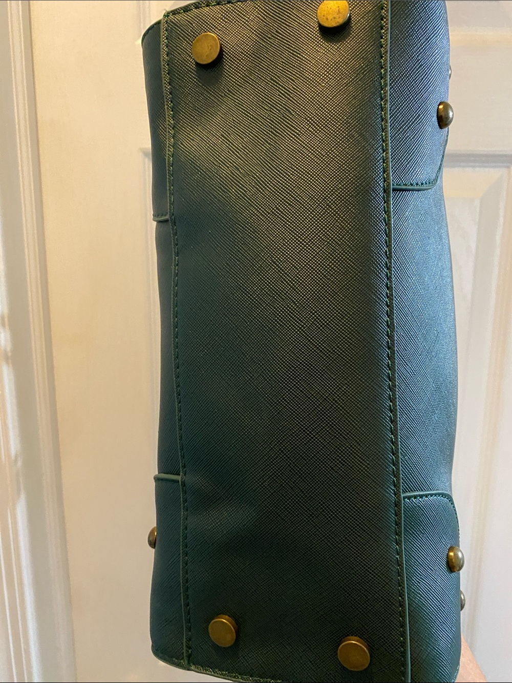 Warner Bros. Slytherin Dark Green Satchel with Gold Crest - Picture 5 of 7